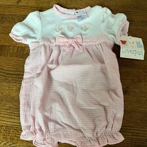 Gingham Girls One-Piece, 6-9mos., NWT